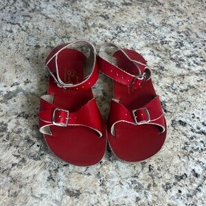 Sun San Surfer Red Sandals Girls Size 11
